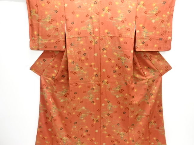 JAPANESE KIMONO / KOMON / FLORAL PLANTS